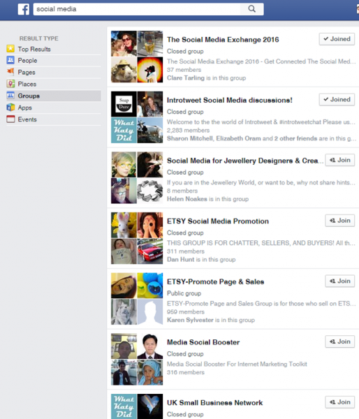 social community facebook groups finding a group